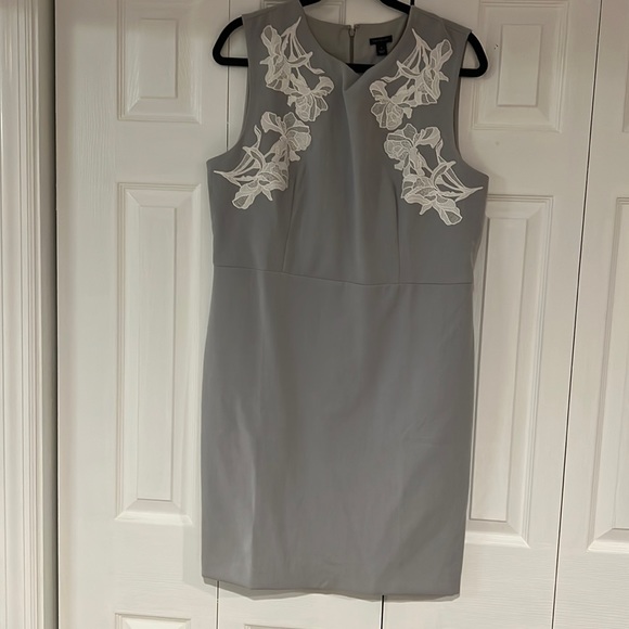 Ann Taylor Dresses & Skirts - Ann Taylor light gray sheath dress size 14